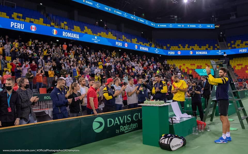 Victorie fără emoții la meciul României cu Peru din Cupa Davis